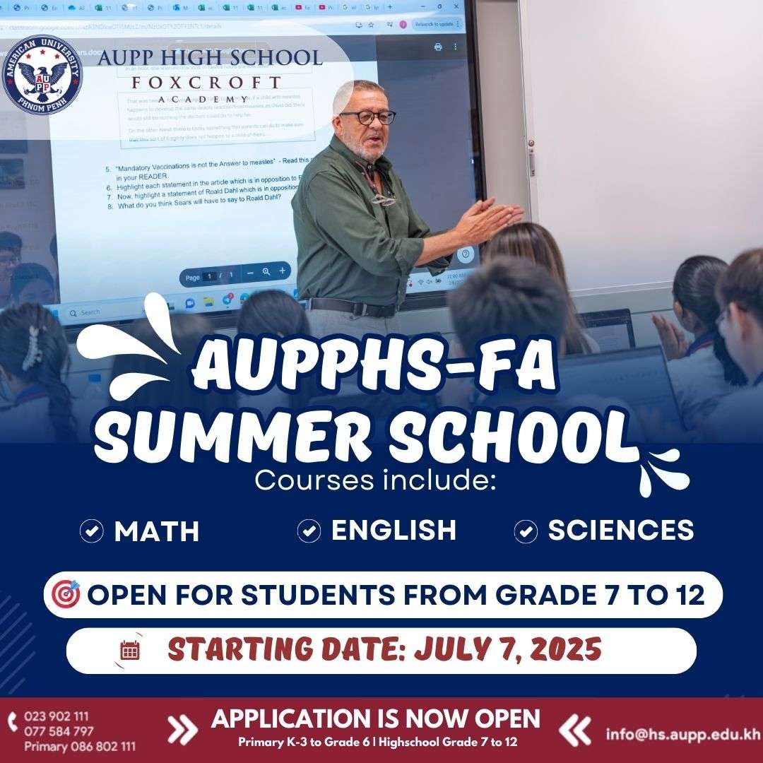 AUPP High School – Foxcroft Academy Launches Summer School 2025 for ...