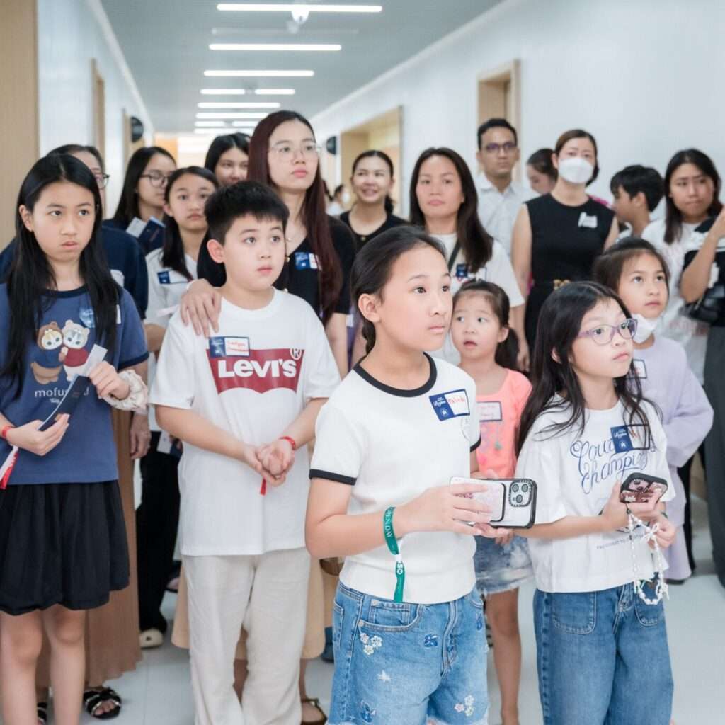 British international school students in classroom Phnom Penh