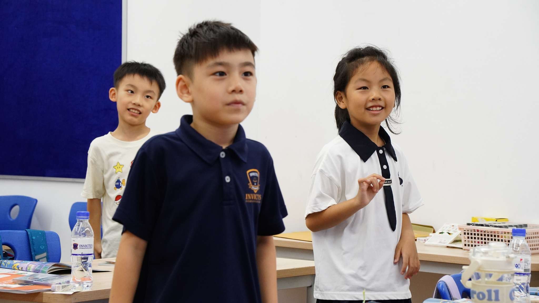 Students and teachers at Invictus International School Phnom Penh participating in English Intensive Programme classroom activities.
