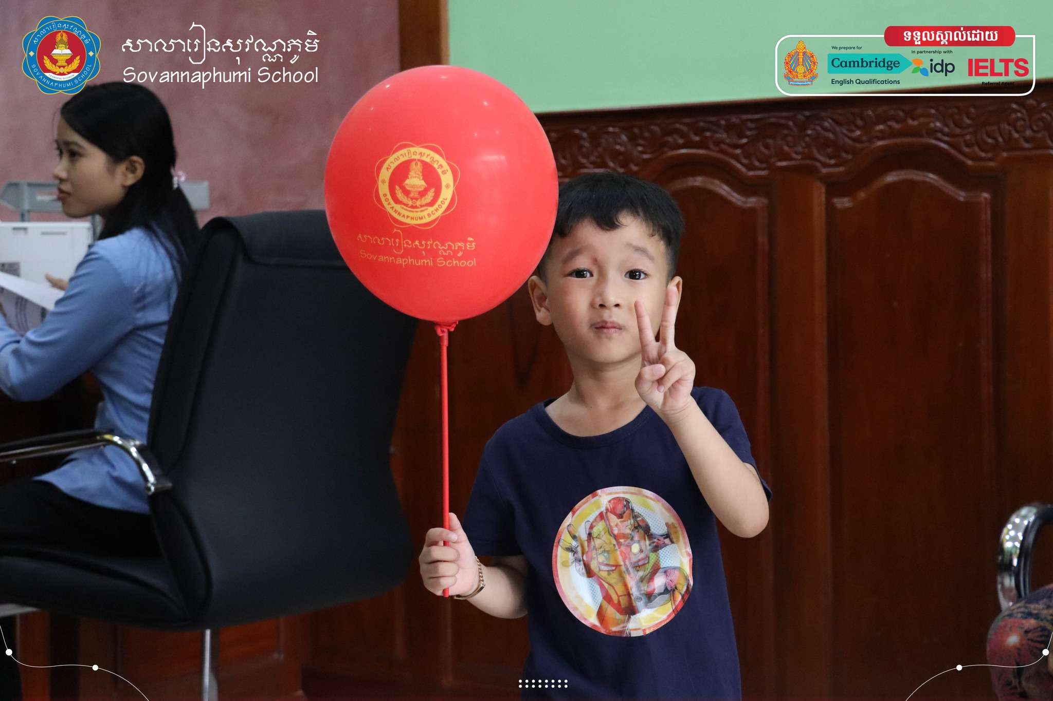 Students and teachers at Sovannaphumi School 271 Campus engaging in classroom activities and celebrations.