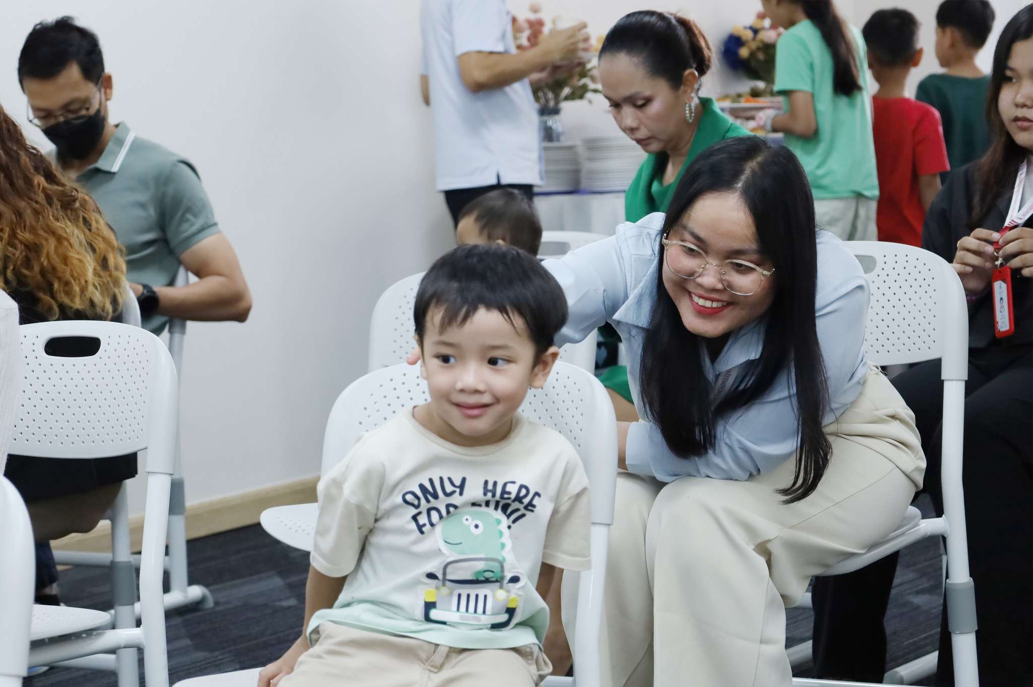 Parents and teachers attending Bromsgrove International School Cambodia’s First One-Month Celebration event, highlighting innovation and community engagement.