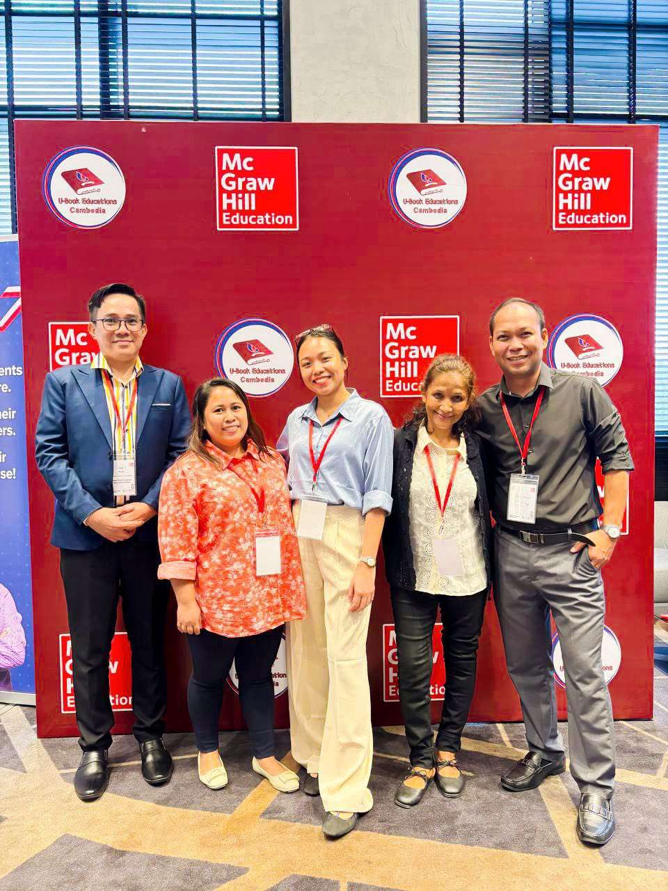 Teachers from Phnom Penh Montessori International School attending Building Thinking Classrooms 2025 professional development event at Novotel Hotel.