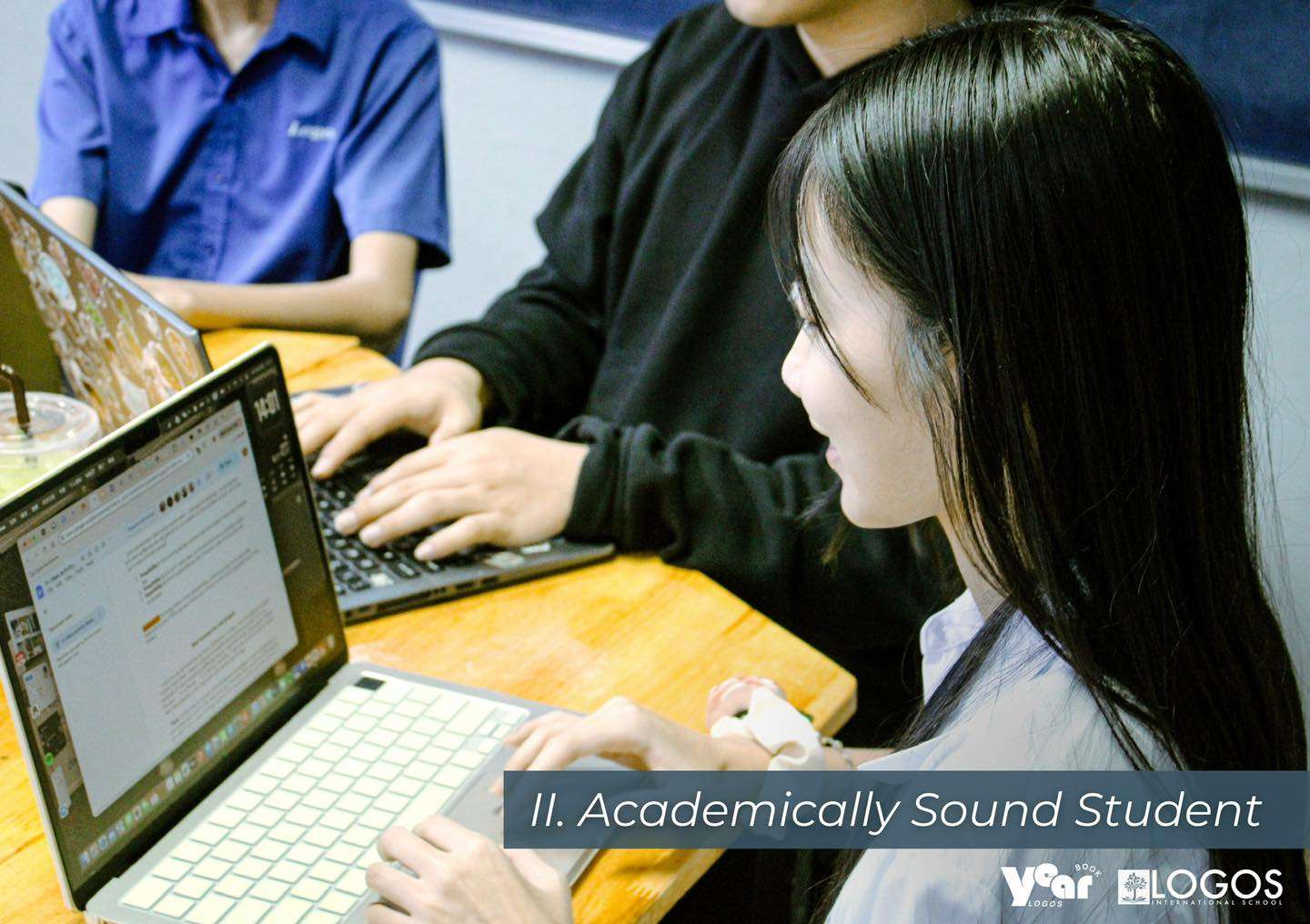 Students at Logos International School participating in classroom learning activities focused on critical thinking, communication, and academic skills.