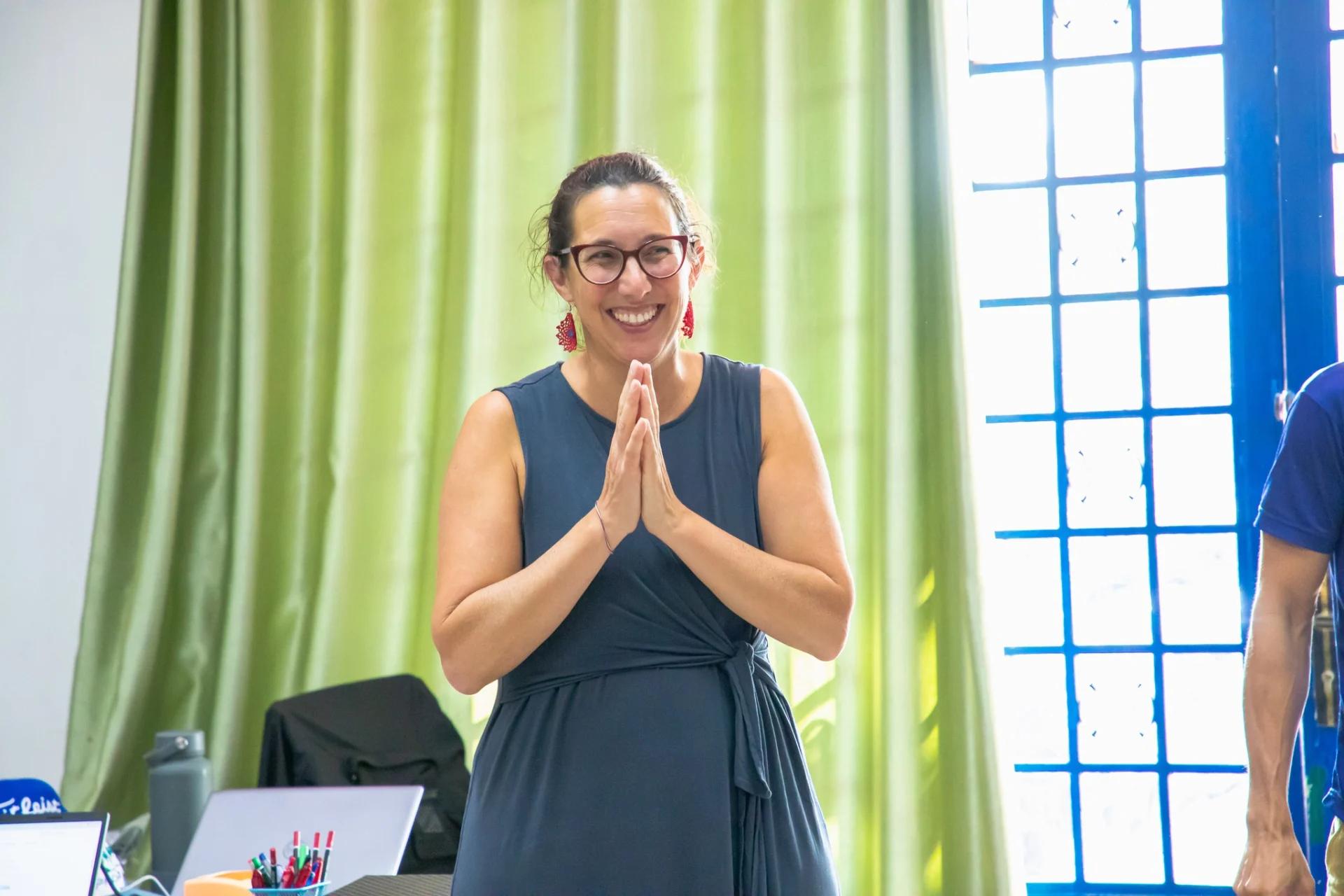 PEPY Empowering Youth founder visiting the school and engaging with staff and students in Cambodia