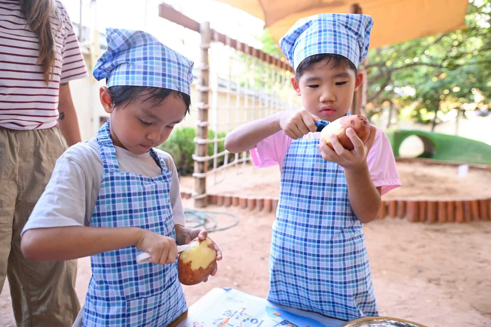 Students from Japanese International School of Phnom Penh participating in their first school camp, learning teamwork, outdoor activities, and independence.